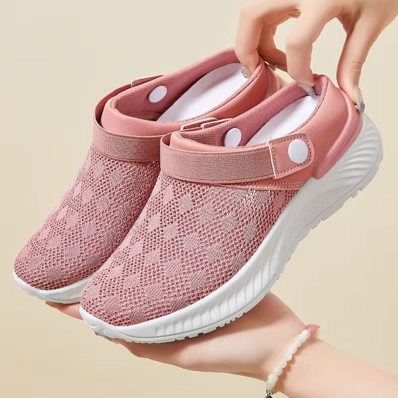 Womens Summer Mesh Slip On Slippers Casual Breathable Shoes 0