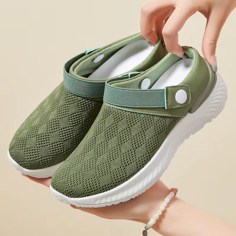 Womens Summer Mesh Slip On Slippers Casual Breathable Shoes 2