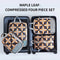 4 Piece Compression Packing Cubes Set Large Capacity Foldable Expandable Travel Storage Bags 5