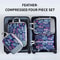 4 Piece Compression Packing Cubes Set Large Capacity Foldable Expandable Travel Storage Bags 7