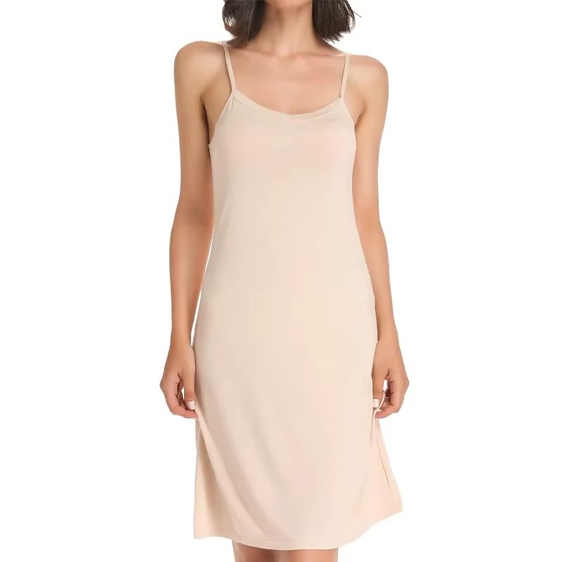 Womens Elegant Solid Sling Dress Compression Slip Sleeveless Backless Sleepwear 6