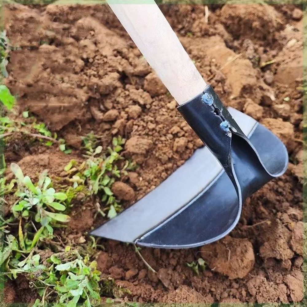 HeavyDuty Weeding Hoe Gardening Rake MultiPurpose Soil Loosening And Tilling Tool 0