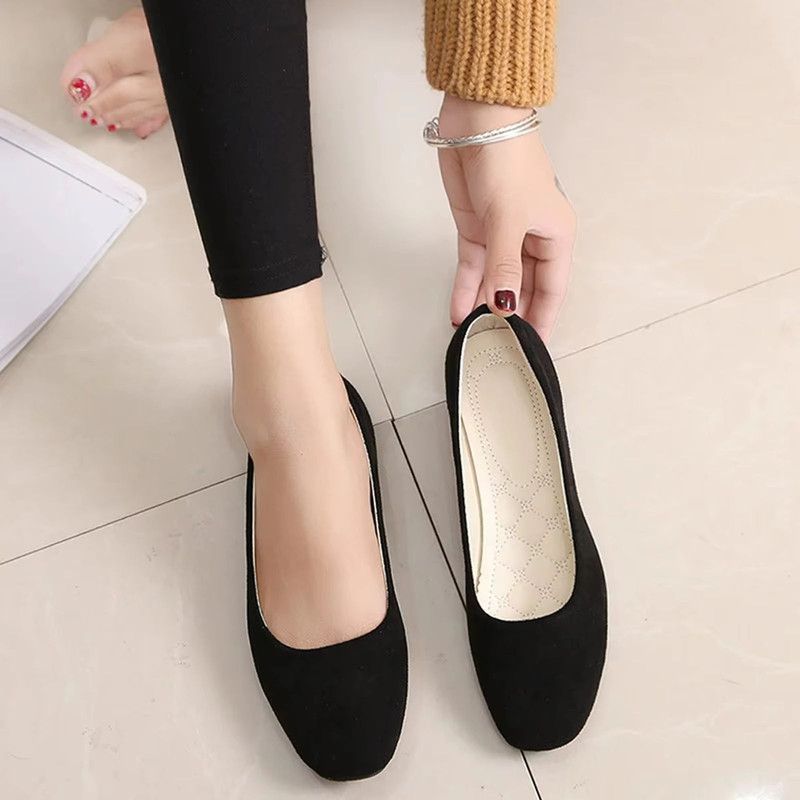 Timeless Suede SquareToe Loafers For Women FlatHeel SpringSummer Comfort 6
