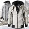 Urban SlimFit Fleece Bomber Jacket With ScarfStyle Stand Collar 0