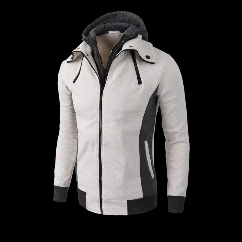 Urban SlimFit Fleece Bomber Jacket With ScarfStyle Stand Collar 7