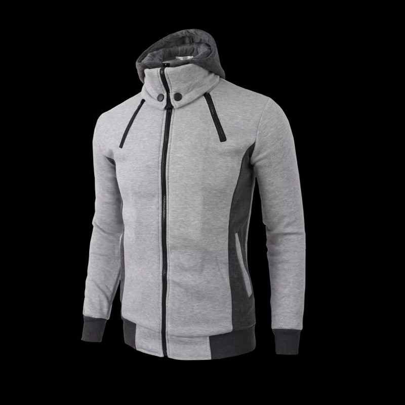 Urban SlimFit Fleece Bomber Jacket With ScarfStyle Stand Collar 6