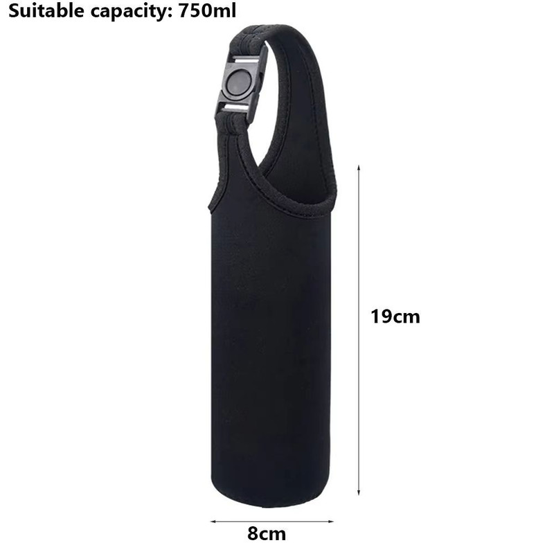 HydraGuard Neoprene Insulated Water Bottle Sleeve Sports Bottle Carrier Protective Pouch 5