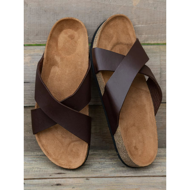 AquaStep Mens Waterproof NonSlip Thick Sole Slippers Lightweight SlipOn Comfort 1