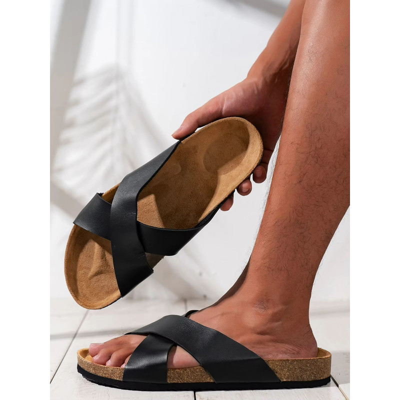 AquaStep Mens Waterproof NonSlip Thick Sole Slippers Lightweight SlipOn Comfort 3