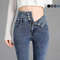 Vintage HighWaist Stretch Skinny Jeans Womens Slim Fit Pencil Pants 0