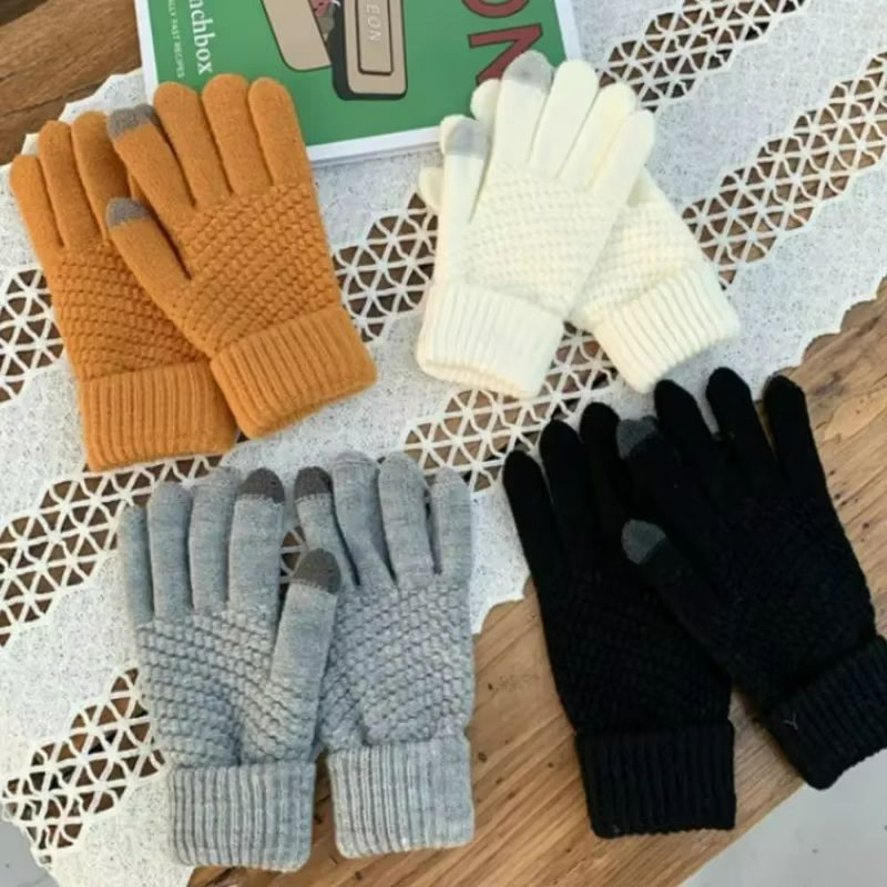 CozyTouch Winter Touch Screen Gloves Unisex Warm Knit FullFinger Mittens 1