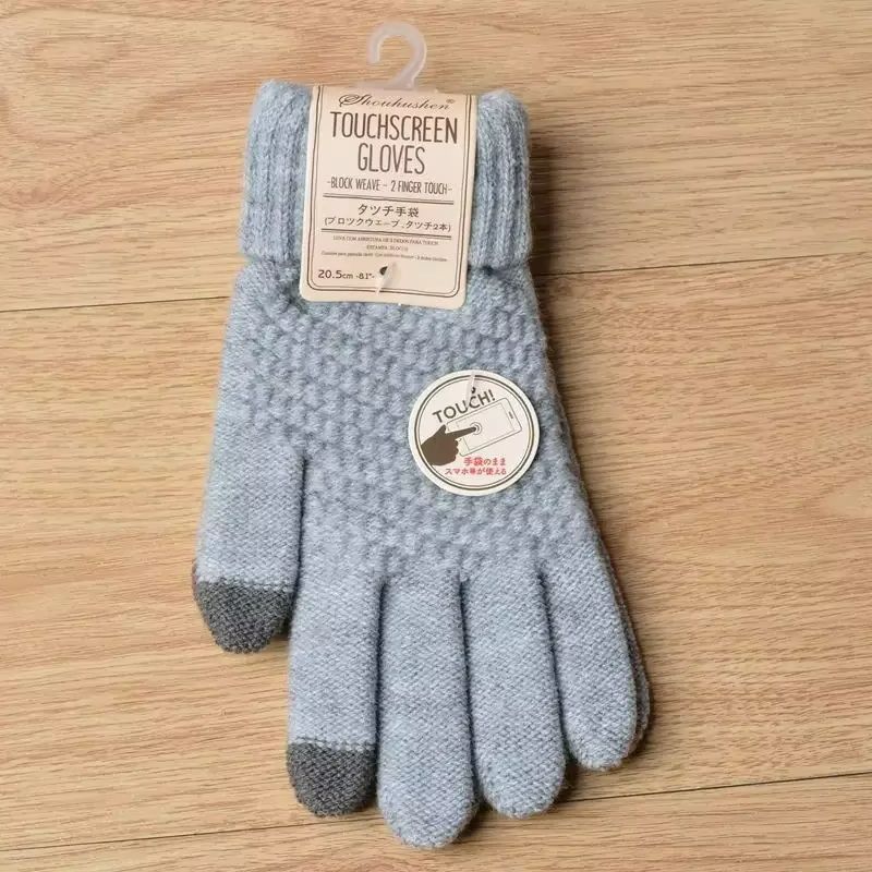 CozyTouch Winter Touch Screen Gloves Unisex Warm Knit FullFinger Mittens 9