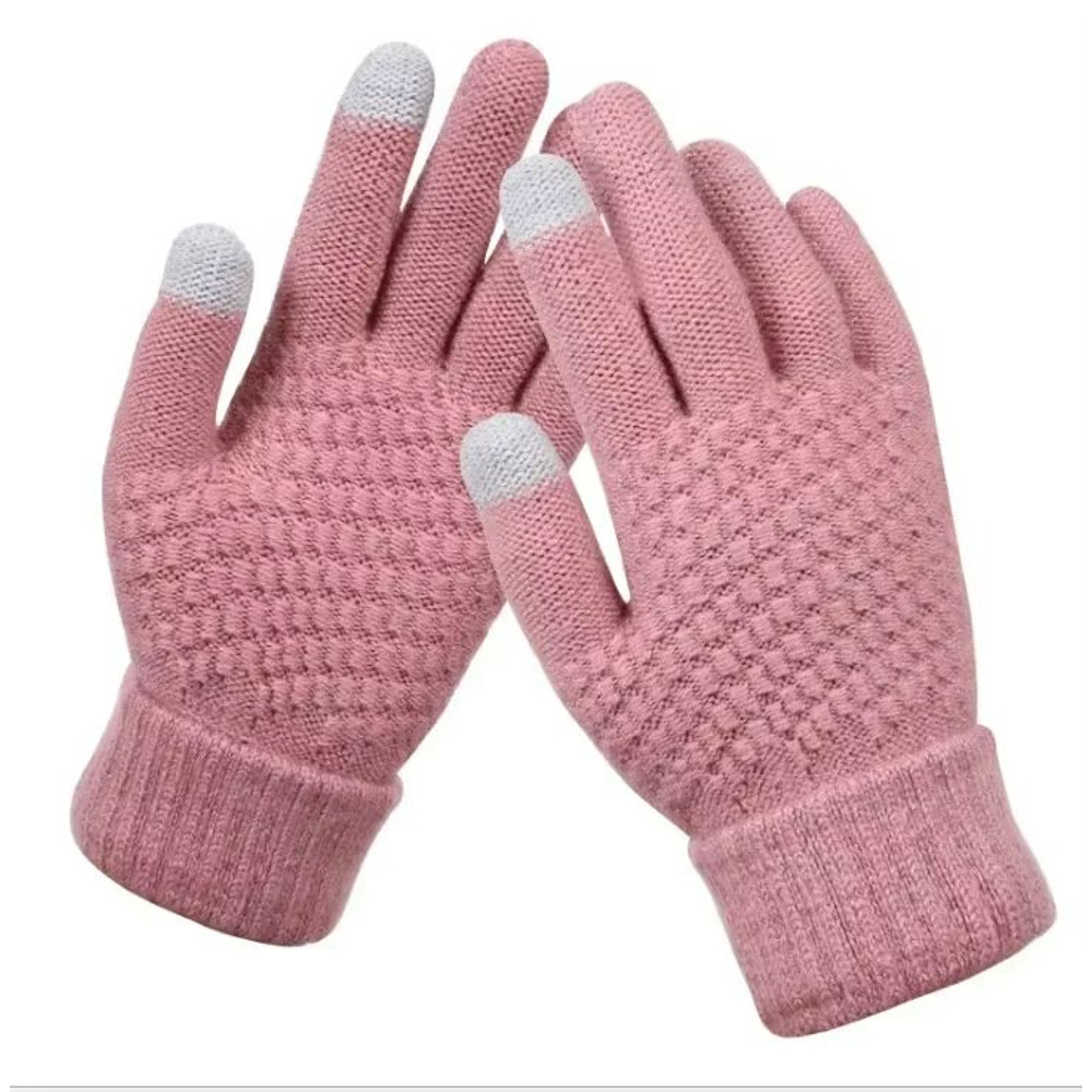CozyTouch Winter Touch Screen Gloves Unisex Warm Knit FullFinger Mittens 11