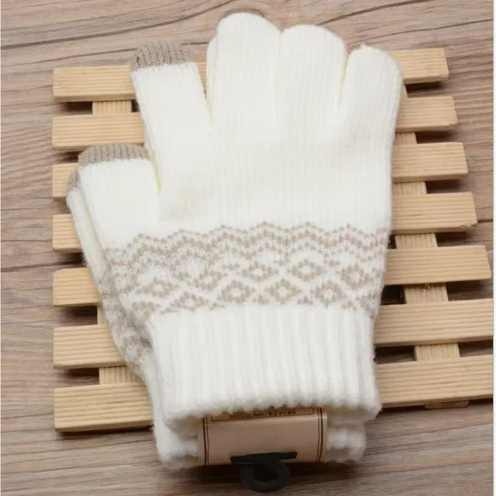 CozyTouch Winter Touch Screen Gloves Unisex Warm Knit FullFinger Mittens 19