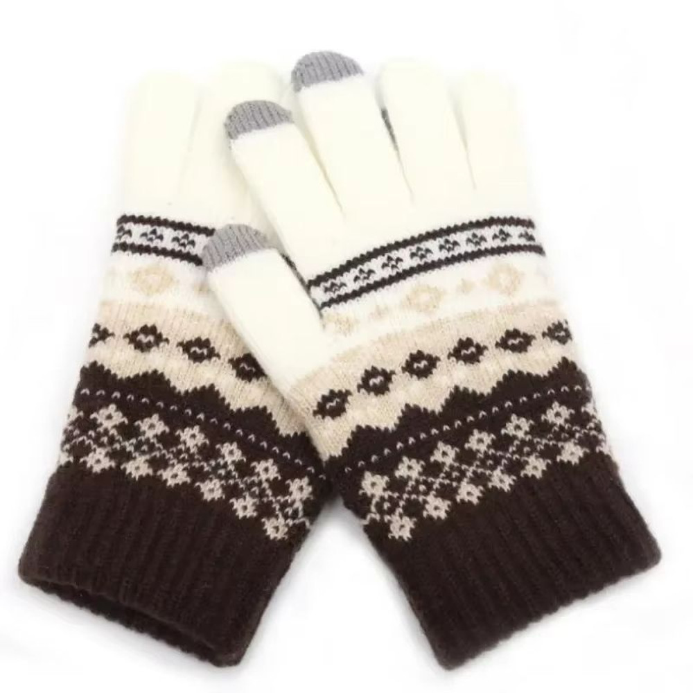 CozyTouch Winter Touch Screen Gloves Unisex Warm Knit FullFinger Mittens 6