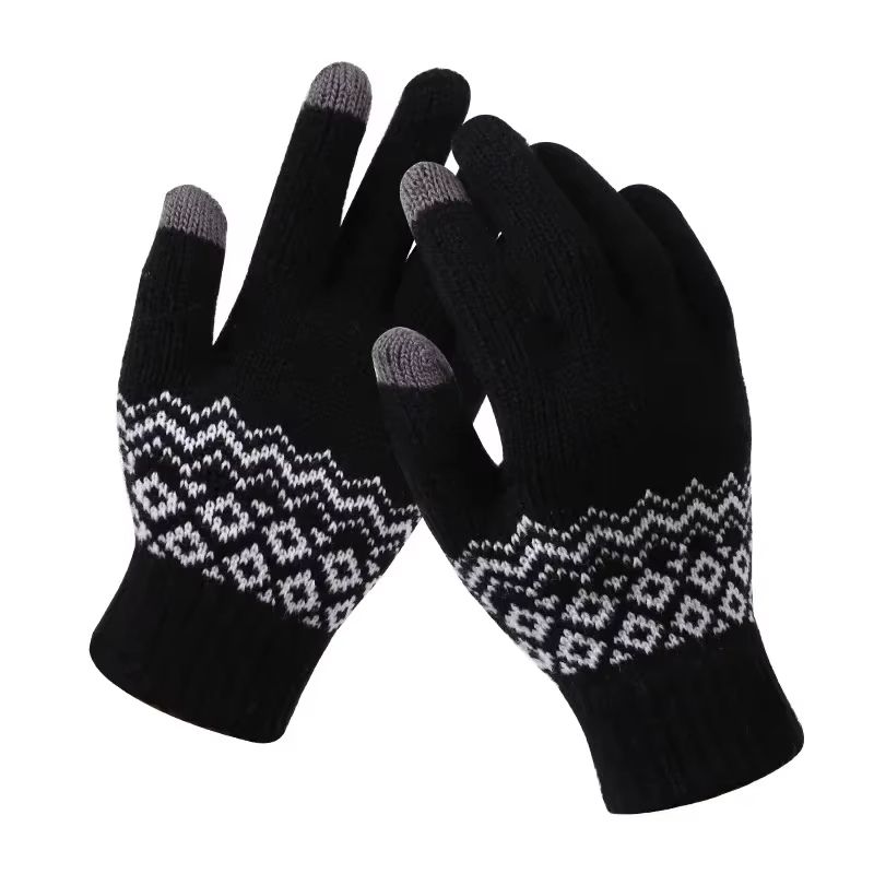 CozyTouch Winter Touch Screen Gloves Unisex Warm Knit FullFinger Mittens 22
