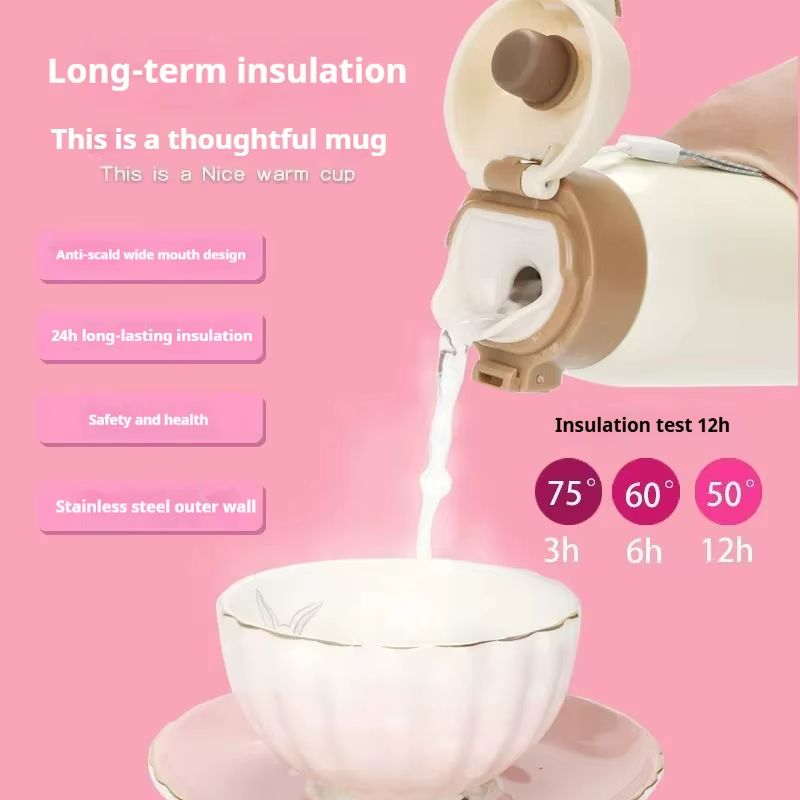 ThermoGo Stainless Steel Travel Mug Mini Vacuum Insulated Flask For Hot Cold Drinks 200ML350ML 4