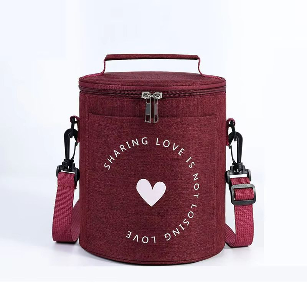 RoundPro Insulated Lunch Bag Waterproof Thermal Food Storage For Office Travel 8