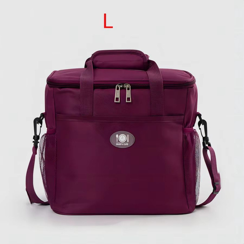 FrescoMax Large Capacity Picnic Bag Aluminum Foil Insulated Lunch Box Portable Cooler 12