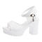 Eleve Chic Womens Platform Wedge Sandals Peep Toe High Heels With Buckle Strap 1