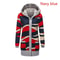 Cozy Striped Hooded Womens Cardigan Plush Lined Long Sleeve Autumn Winter Sweater Coat 8