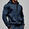 Mens Thick Hooded ZipUp Sweatshirt Warm Comfortable And Sporty For Autumn Winter 0