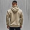 Mens Thick Hooded ZipUp Sweatshirt Warm Comfortable And Sporty For Autumn Winter 1