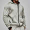 Mens Thick Hooded ZipUp Sweatshirt Warm Comfortable And Sporty For Autumn Winter 8