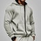 Mens Thick Hooded ZipUp Sweatshirt Warm Comfortable And Sporty For Autumn Winter 8