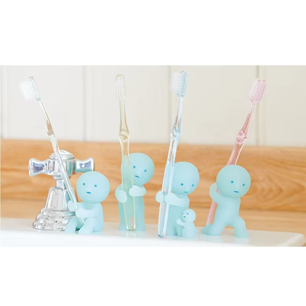 Smiski Toothbrush Pen Holder Cute Standing Night Light Figurine And Desktop Decoration 3