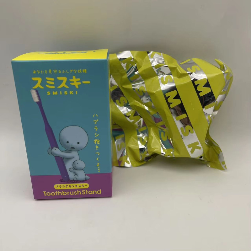 Smiski Toothbrush Pen Holder Cute Standing Night Light Figurine And Desktop Decoration 6