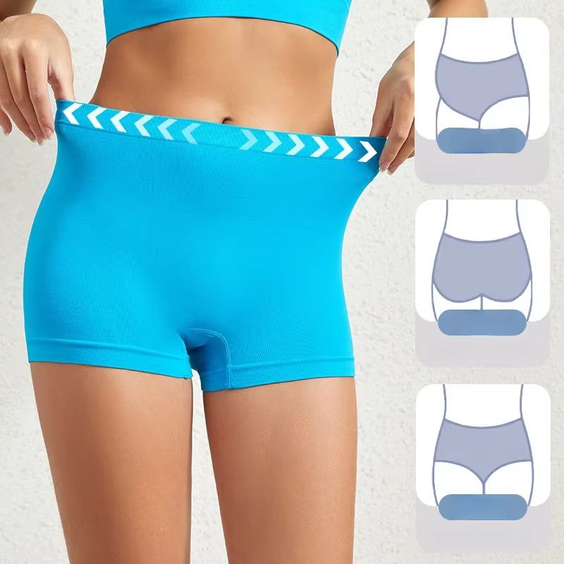 Womens Seamless Boyshort Panties Low Waist Breathable Sports Underwear For AllDay Comfort S5XL 0