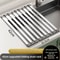 304 Stainless Steel Sink Drain Rack – Foldable & Retractable Dish Drying Basket for Kitchen Organization