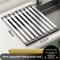 304 Stainless Steel Sink Drain Rack – Foldable & Retractable Dish Drying Basket for Kitchen Organization