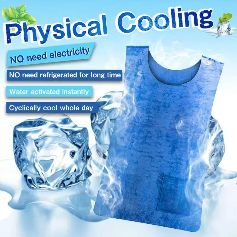 Evaporative Cooling Vest WaterActivated Ice Cooling Shirt For Heatstroke Prevention Outdoor Work 3