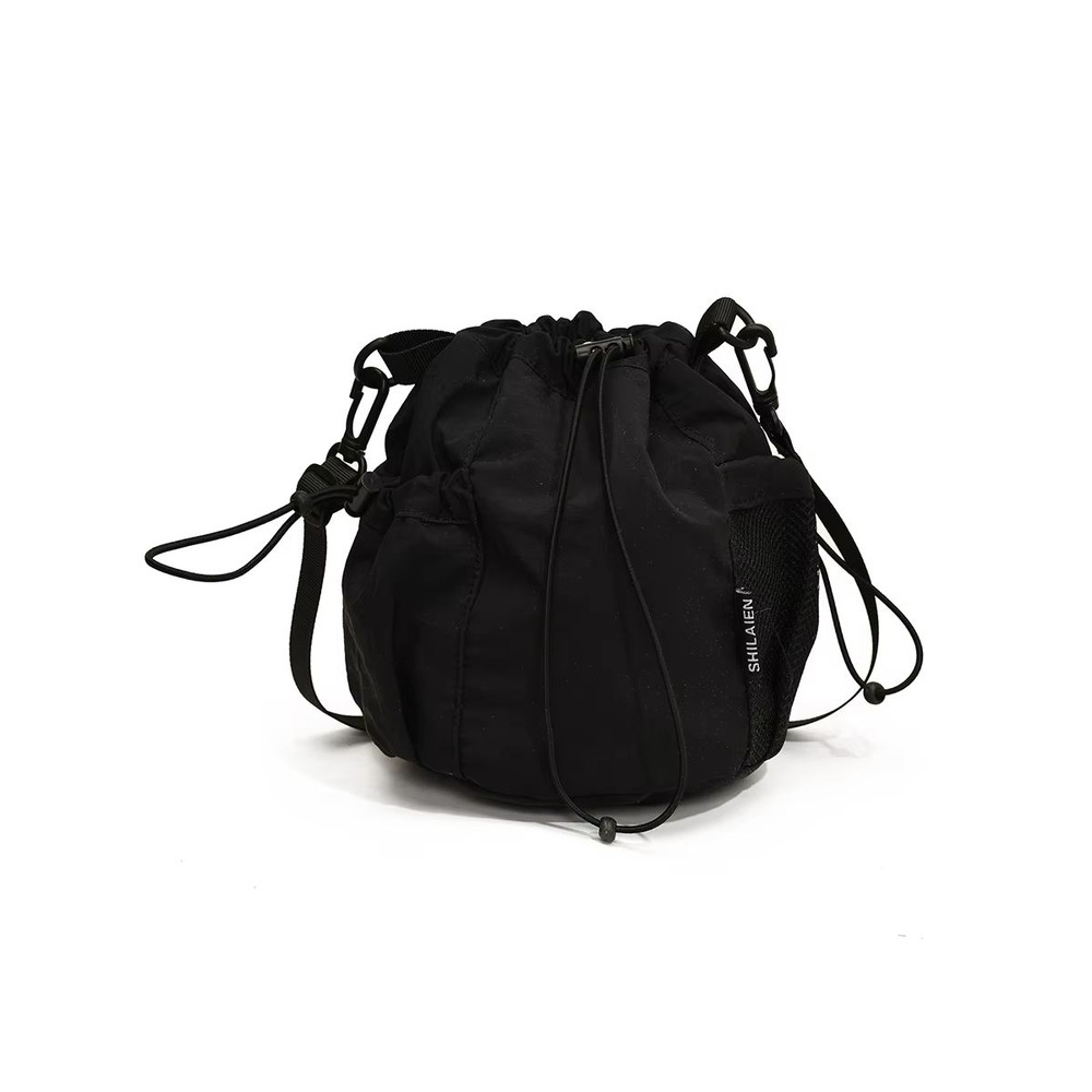 KStyle Niche Lightweight Nylon Drawstring Crossbody Bag 7