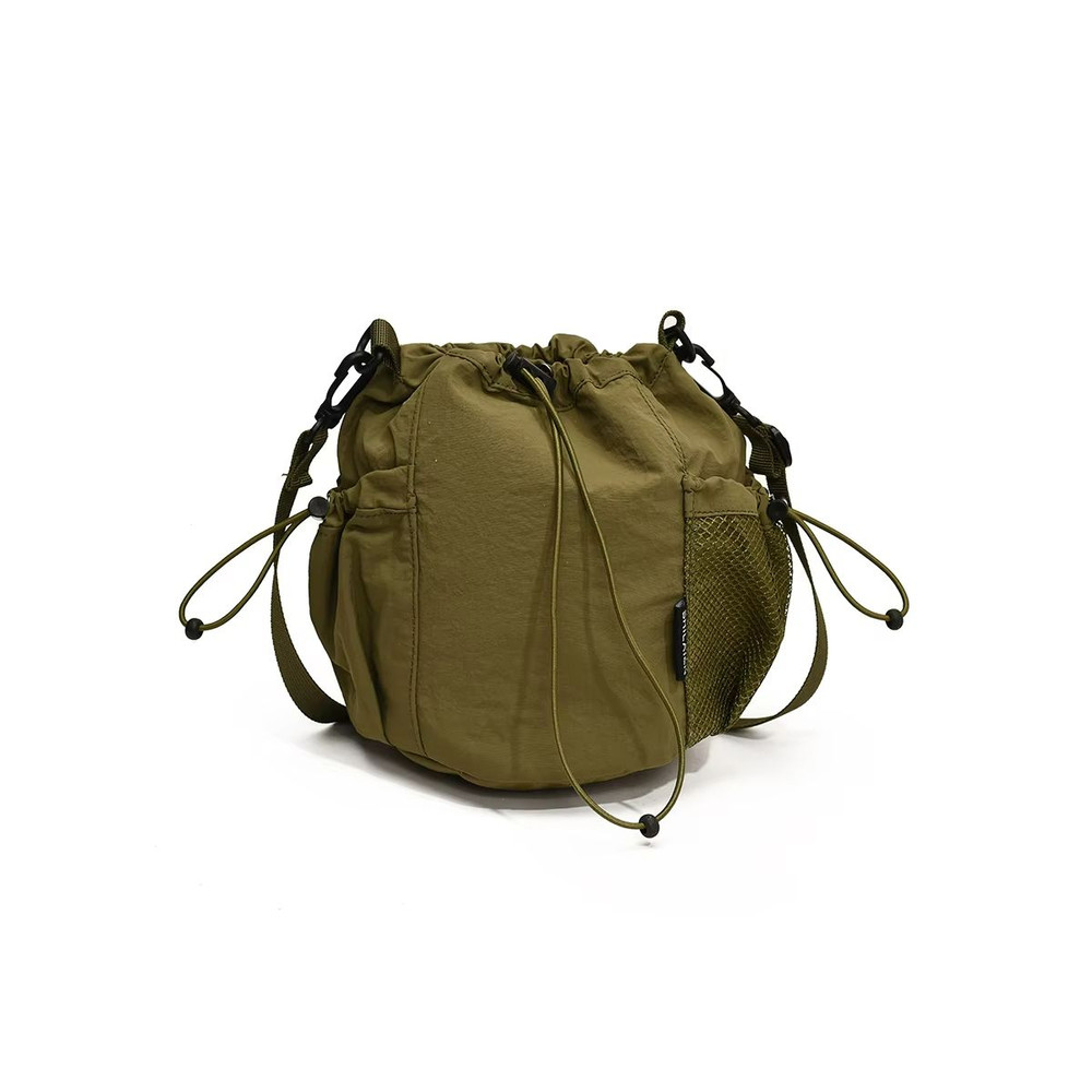 KStyle Niche Lightweight Nylon Drawstring Crossbody Bag 9