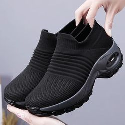 airlift women's breathable platform mesh sneakers