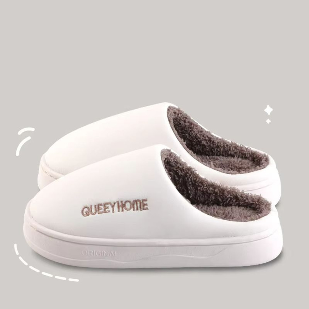 CozyDry Waterproof Cotton Slippers AntiSlip ThickSoled Warm Winter Slippers 10