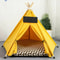 Pet Teepee Bed Tent With Thick Cushion Portable Indoor House For Small Dogs Cats Rabbits 0