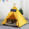 Pet Teepee Bed Tent With Thick Cushion Portable Indoor House For Small Dogs Cats Rabbits 3