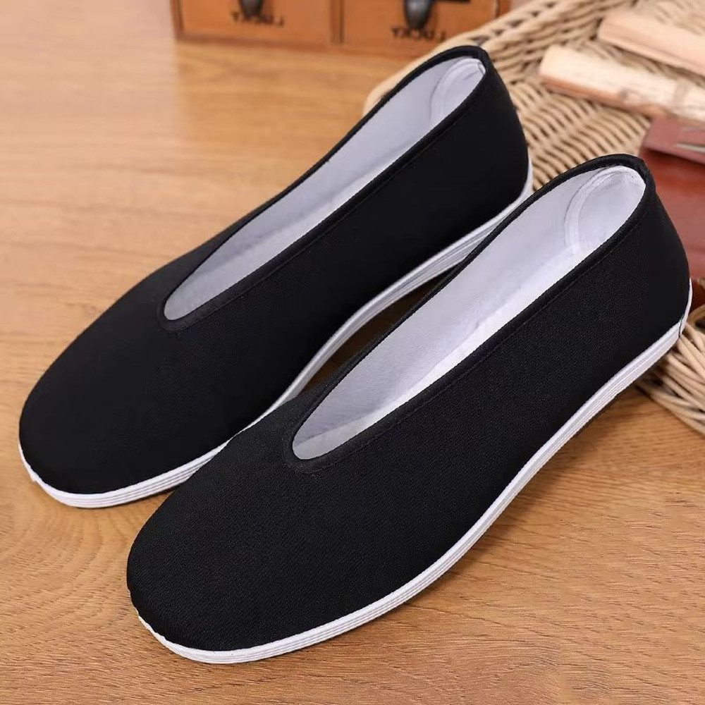 Mens Traditional Kung Fu Cotton Shoes Breathable Martial Arts Tai Chi Training Footwear 3