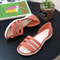 Womens Candy Color Peep Toe Summer Sandals Comfortable Outdoor Flat Shoes 11