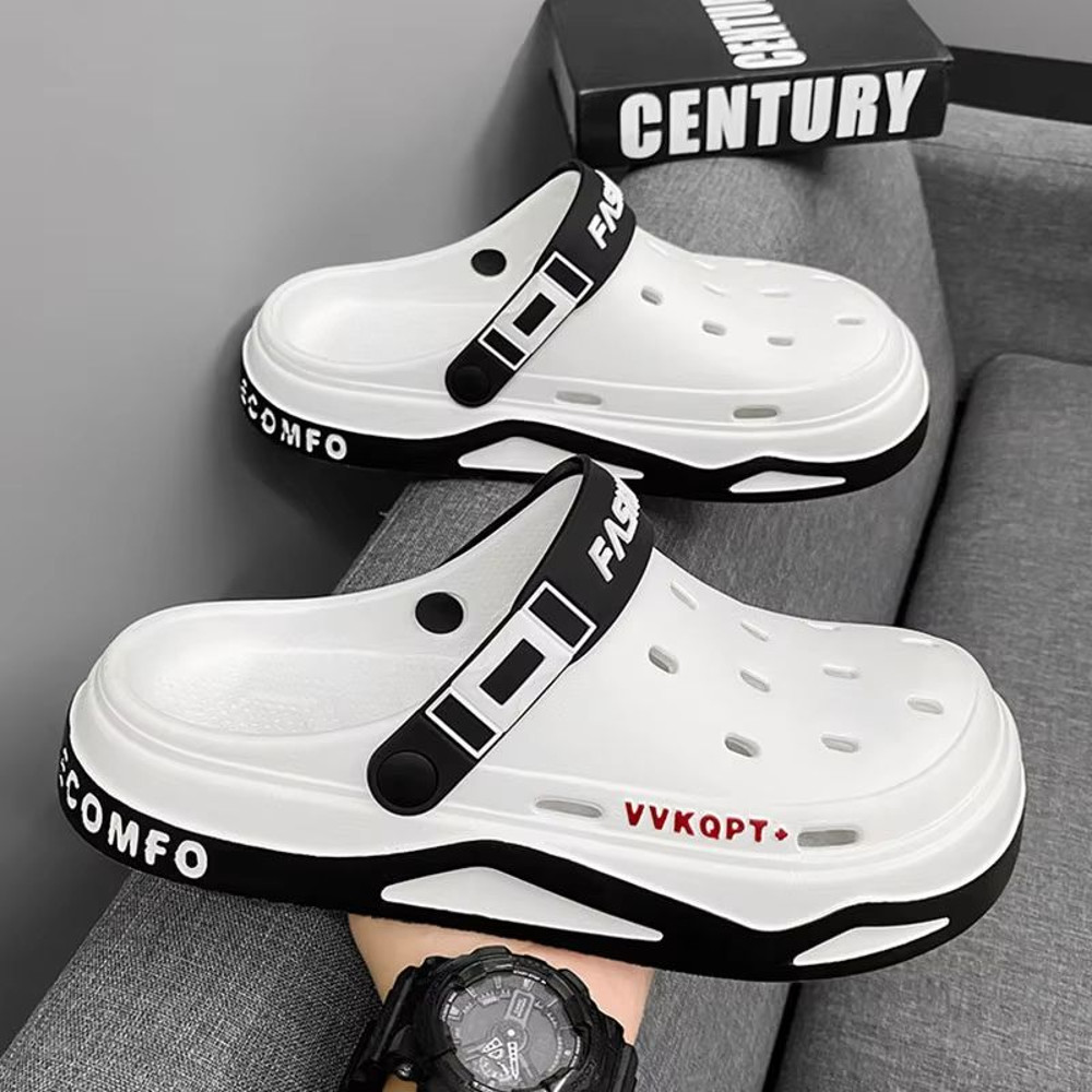 Mens EVA Garden Beach Sandals Comfortable Outdoor Hole Shoes And Indoor Slippers 0