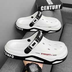 mens eva garden & beach sandals – comfortable outdoor hole shoes and indoor slippers