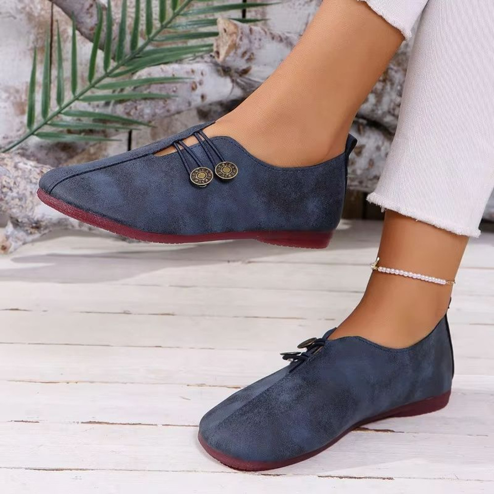 Womens Leather Loafers Soft NonSlip Flat Shoes For Comfortable Walking And Everyday Fashion 2