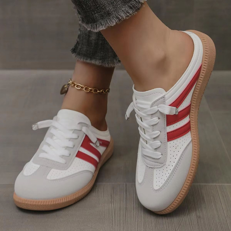 Womens Retro SlipOn Mule Sandals Lightweight Backless Flat Shoes With Soft Bottom Comfort 4