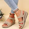 Womens Comfortable Flat Sandals Soft Stitching Open Toe Beach Sandals For Casual Summer Wear 1