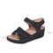 Womens Comfortable Flat Sandals Soft Stitching Open Toe Beach Sandals For Casual Summer Wear 5