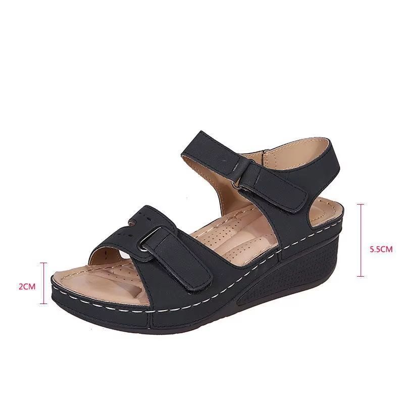 Womens Comfortable Flat Sandals Soft Stitching Open Toe Beach Sandals For Casual Summer Wear 5